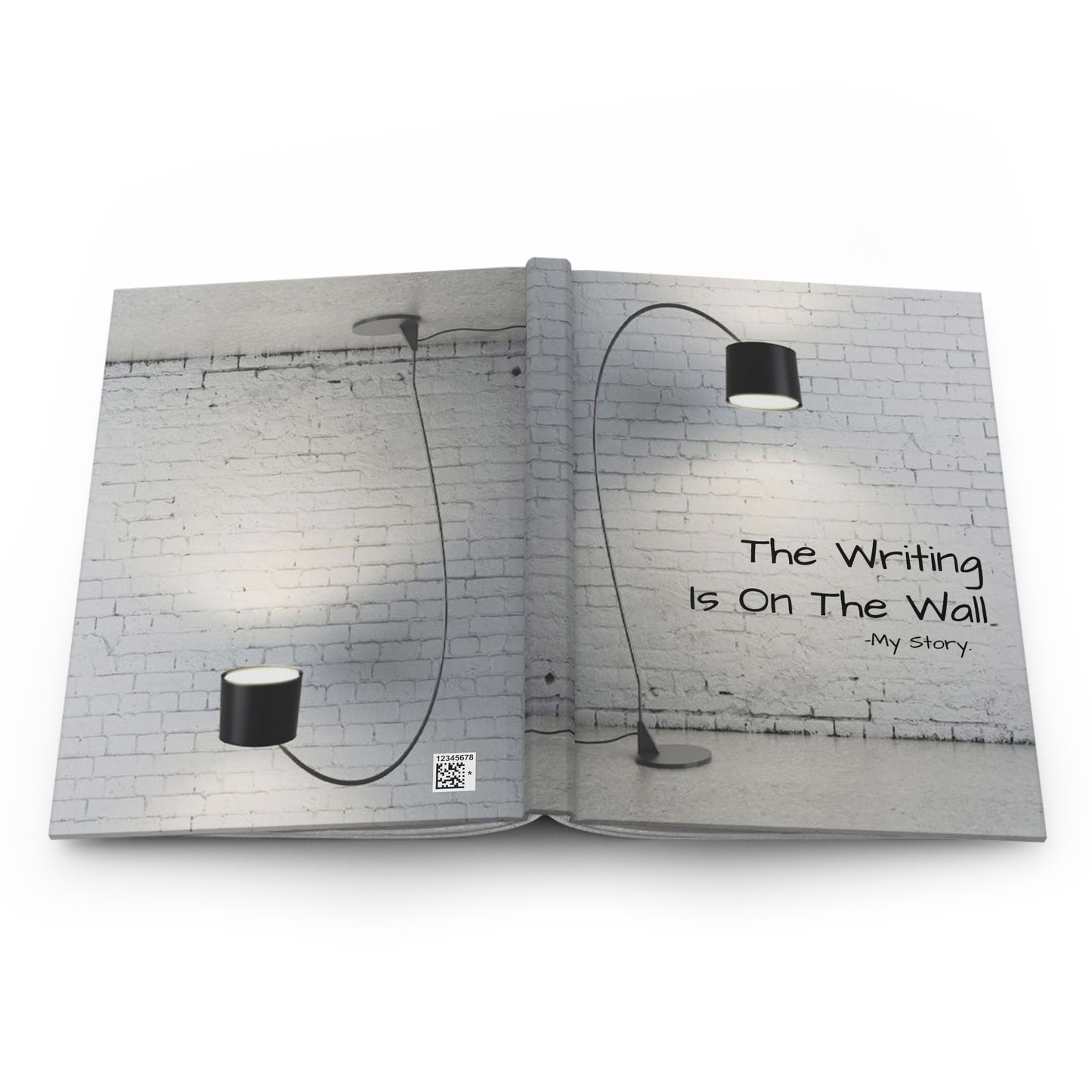 'on the wall' Hardcover Lined Journal
