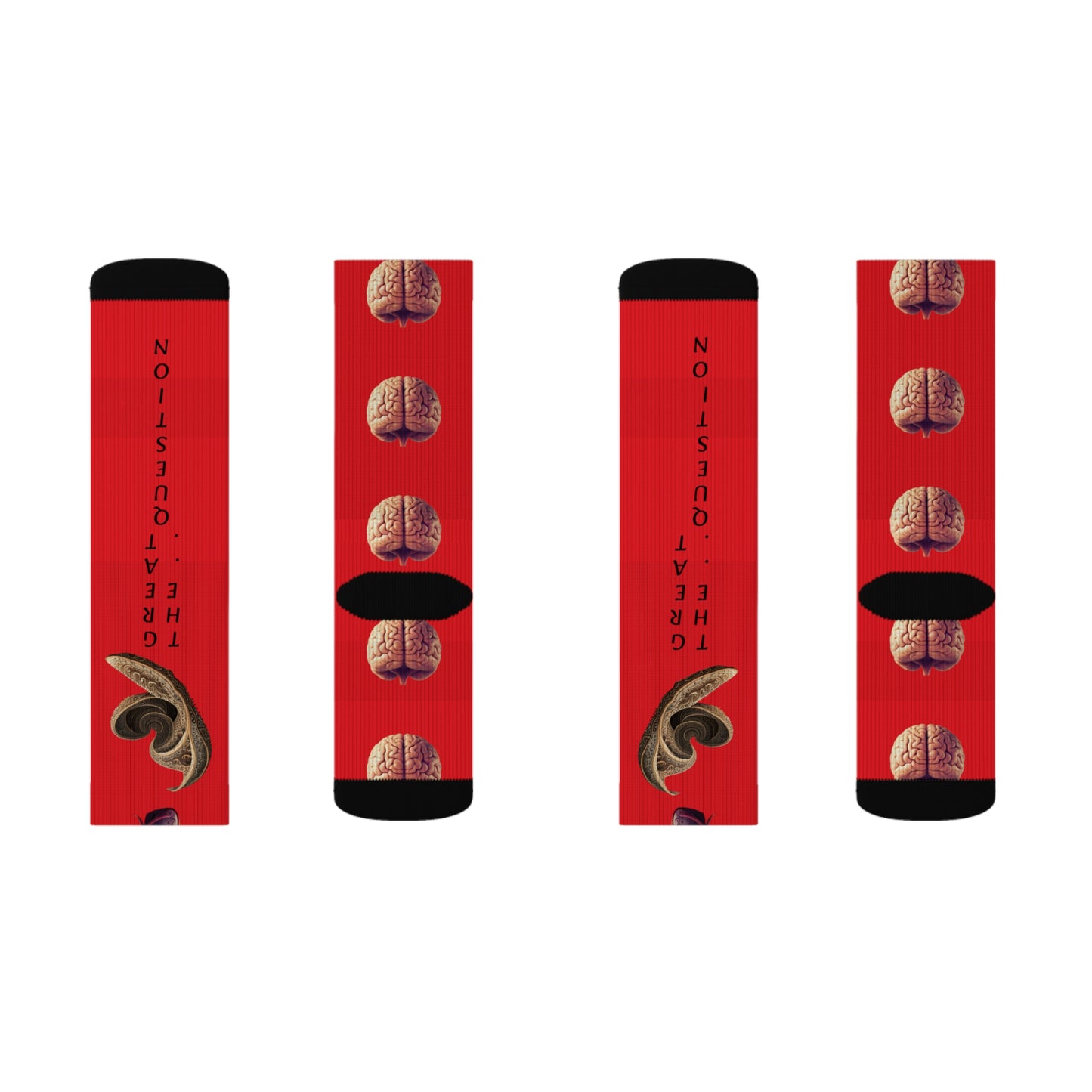 'Abstract lil' Head' Sublimation Socks