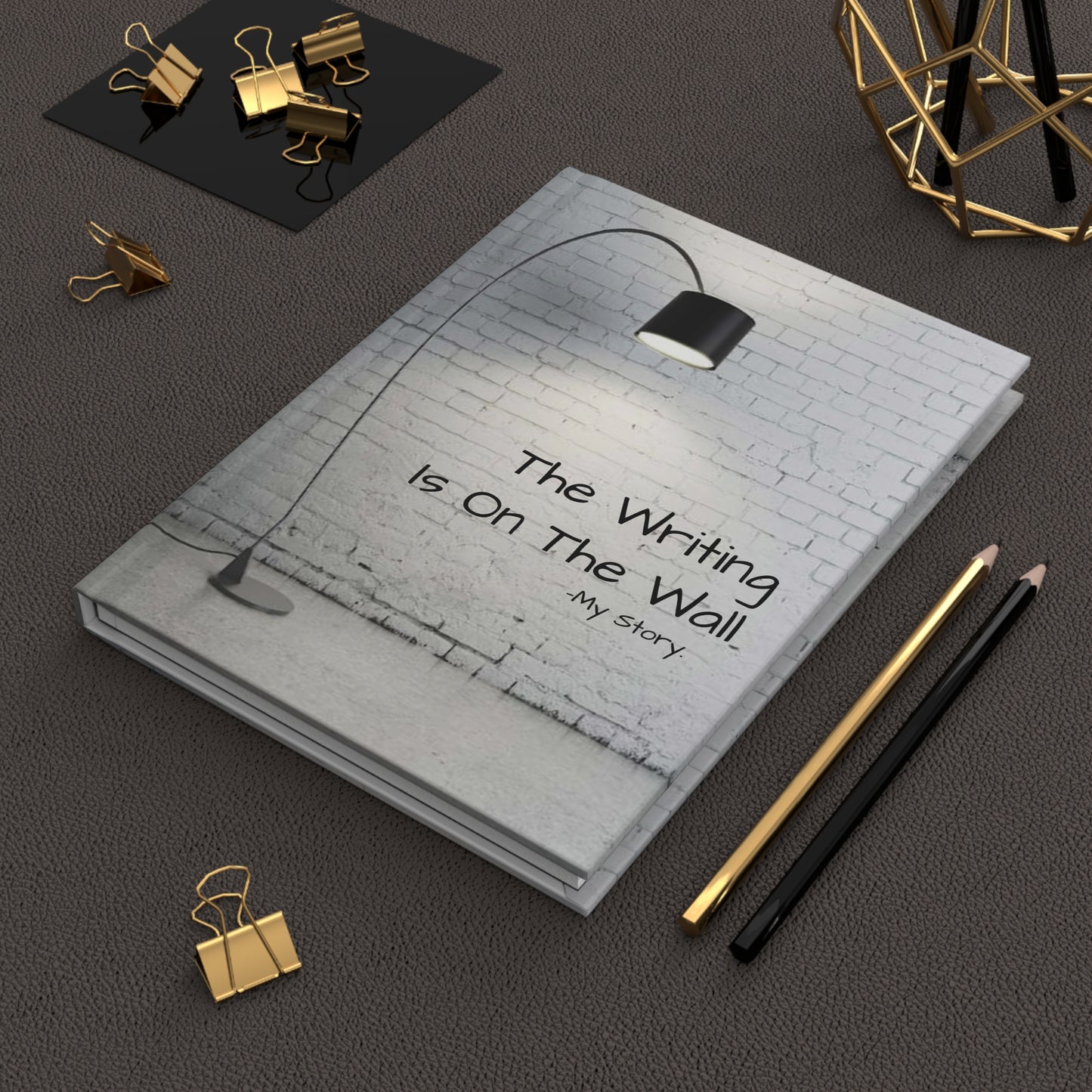 'on the wall' Hardcover Lined Journal