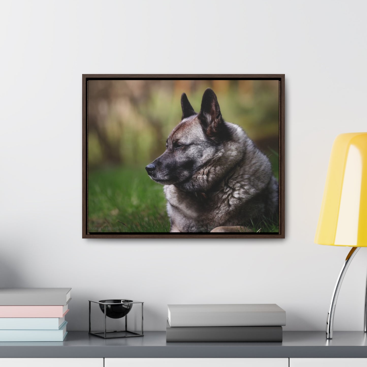 'Mousse the Stoic' Gallery Canvas Wraps, Horizontal Frame