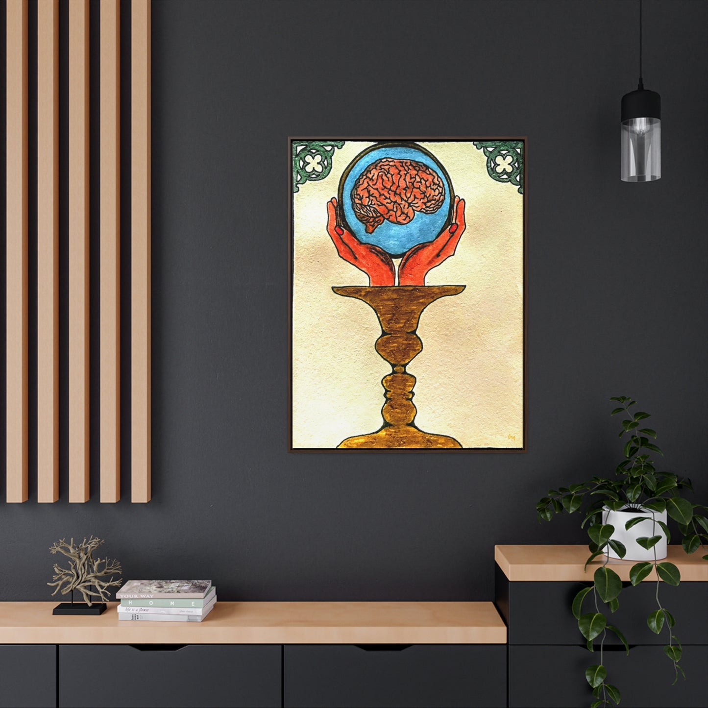 'Custos Cogitationum' Gallery Canvas Wraps, Vertical Frame