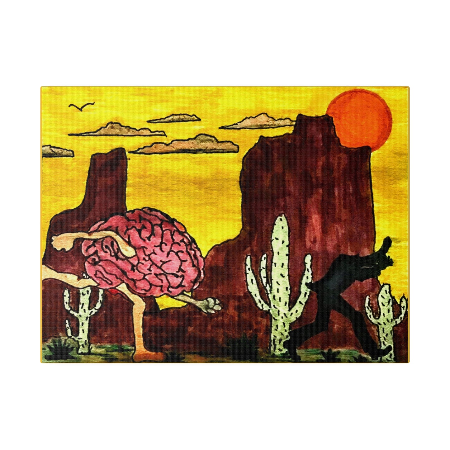 'You Can Run' Matte Canvas, Stretched, 0.75" Thick