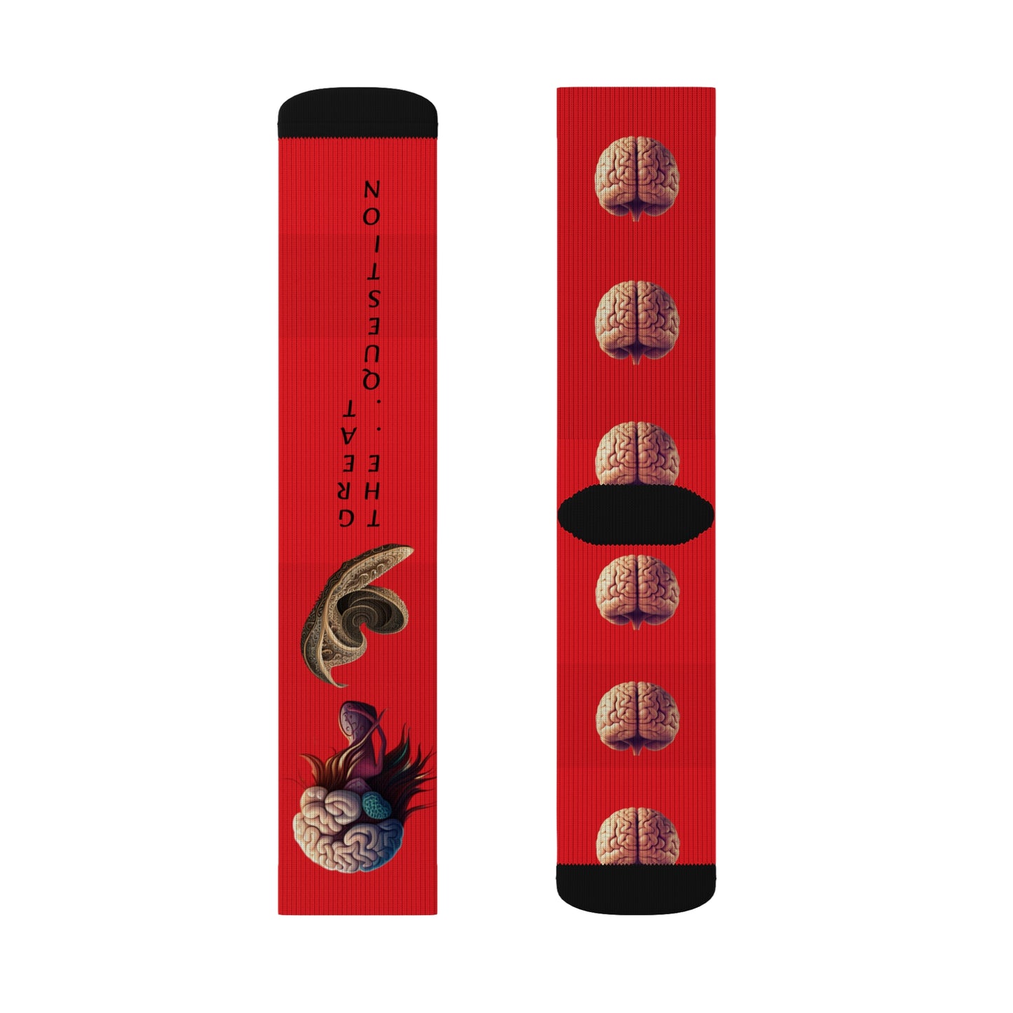 'Abstract lil' Head' Sublimation Socks