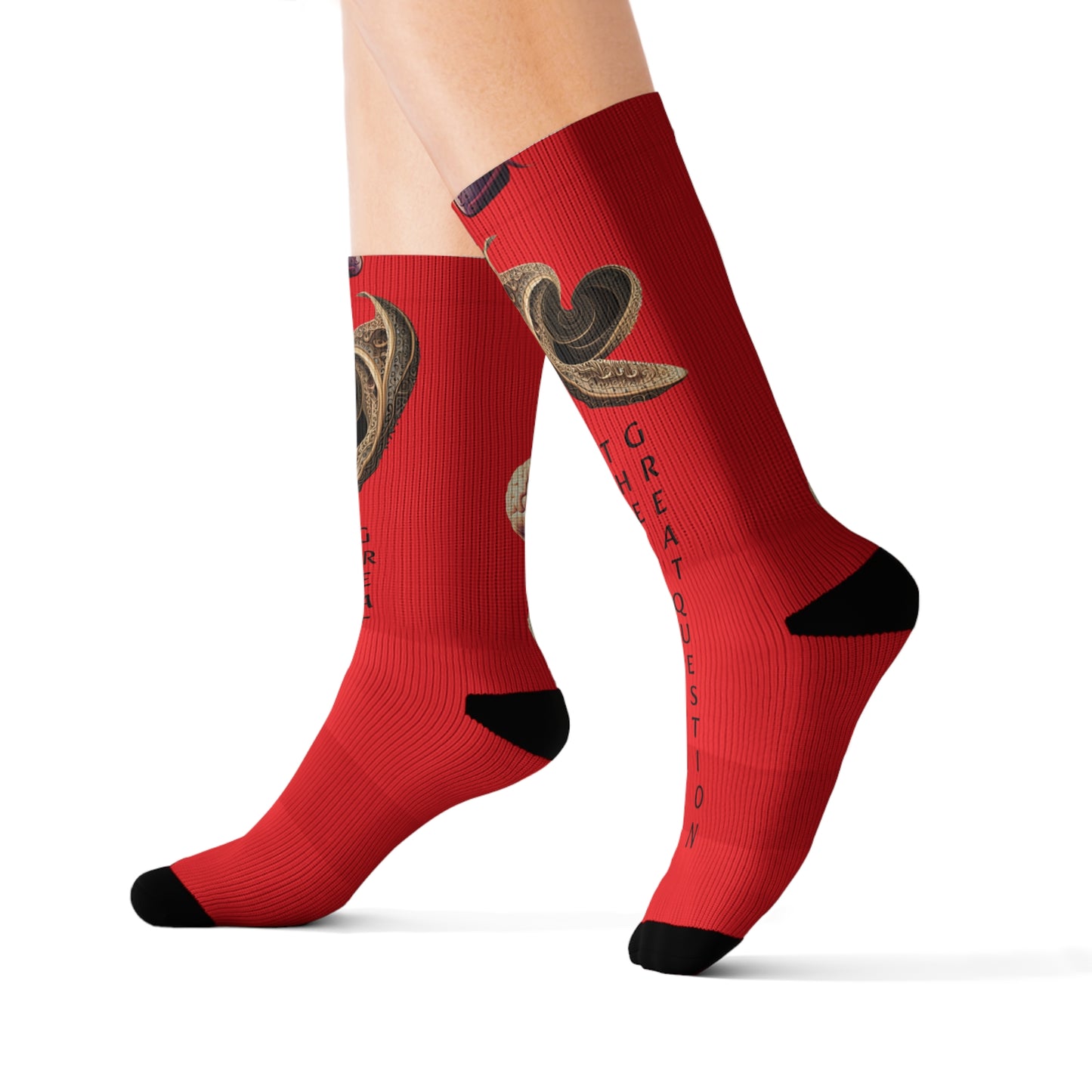 'Abstract lil' Head' Sublimation Socks