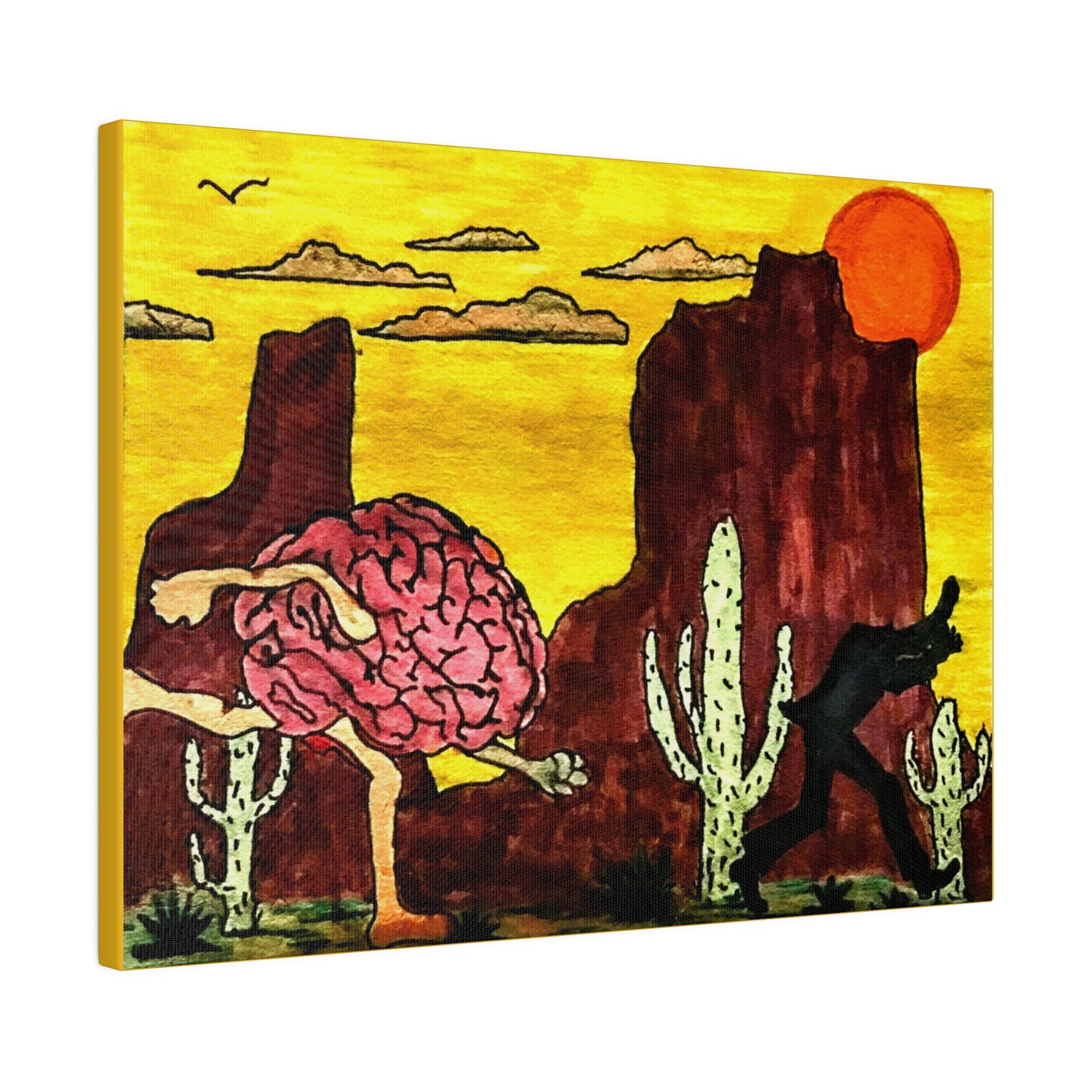 'You Can Run' Matte Canvas, Stretched, 0.75" Thick