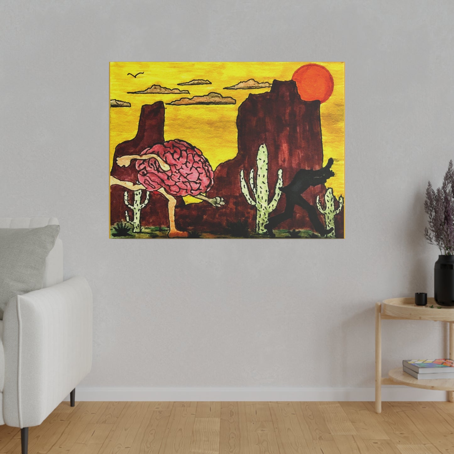 'You Can Run' Matte Canvas, Stretched, 0.75" Thick