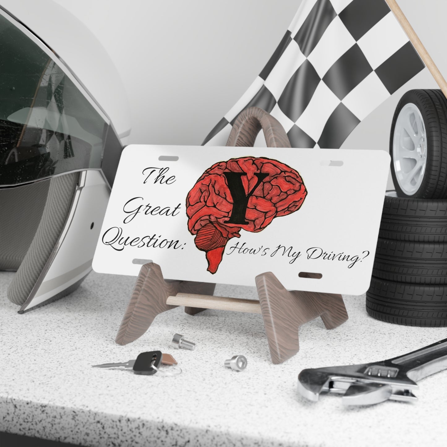 'T.G.Q. Branded' Vanity Plate