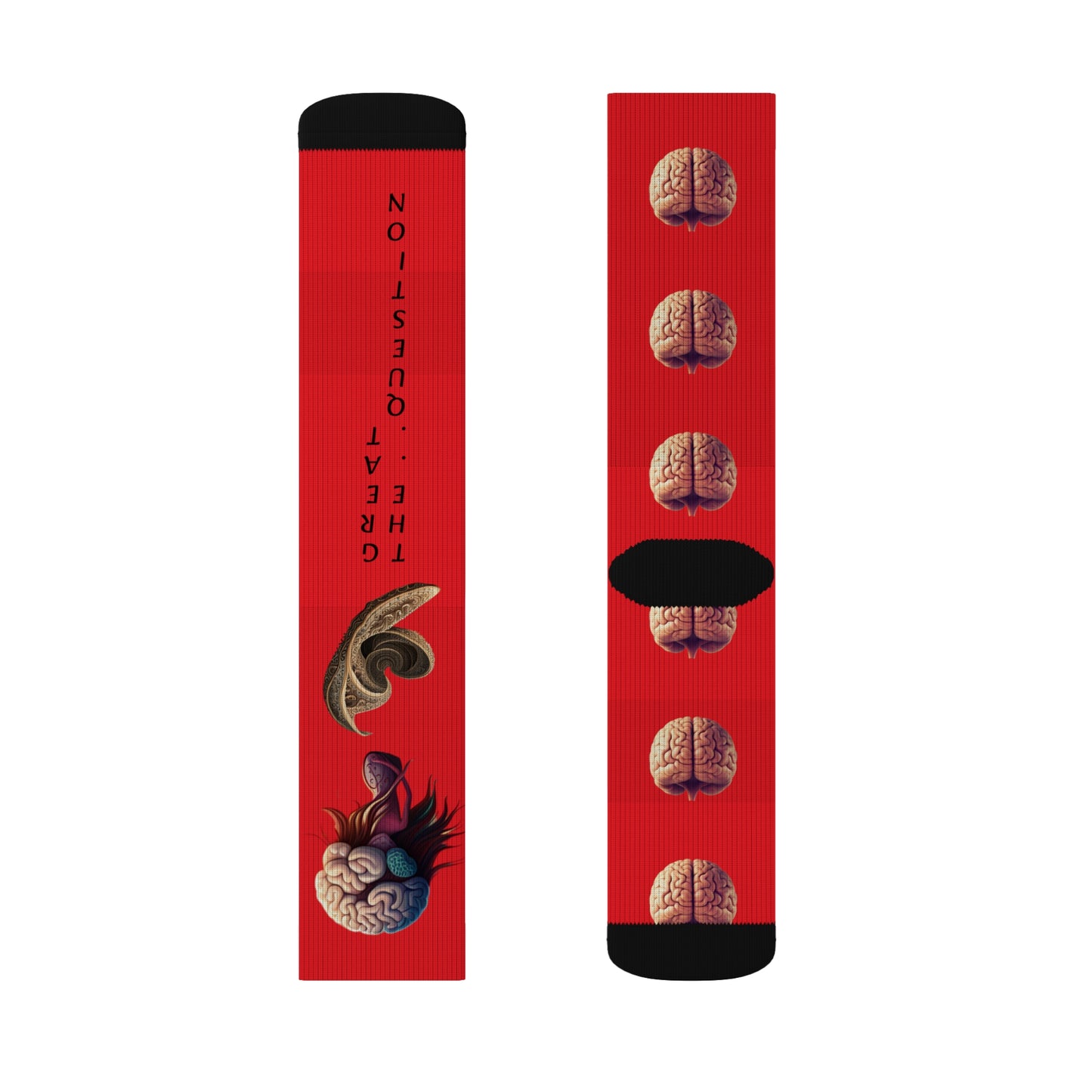 'Abstract lil' Head' Sublimation Socks