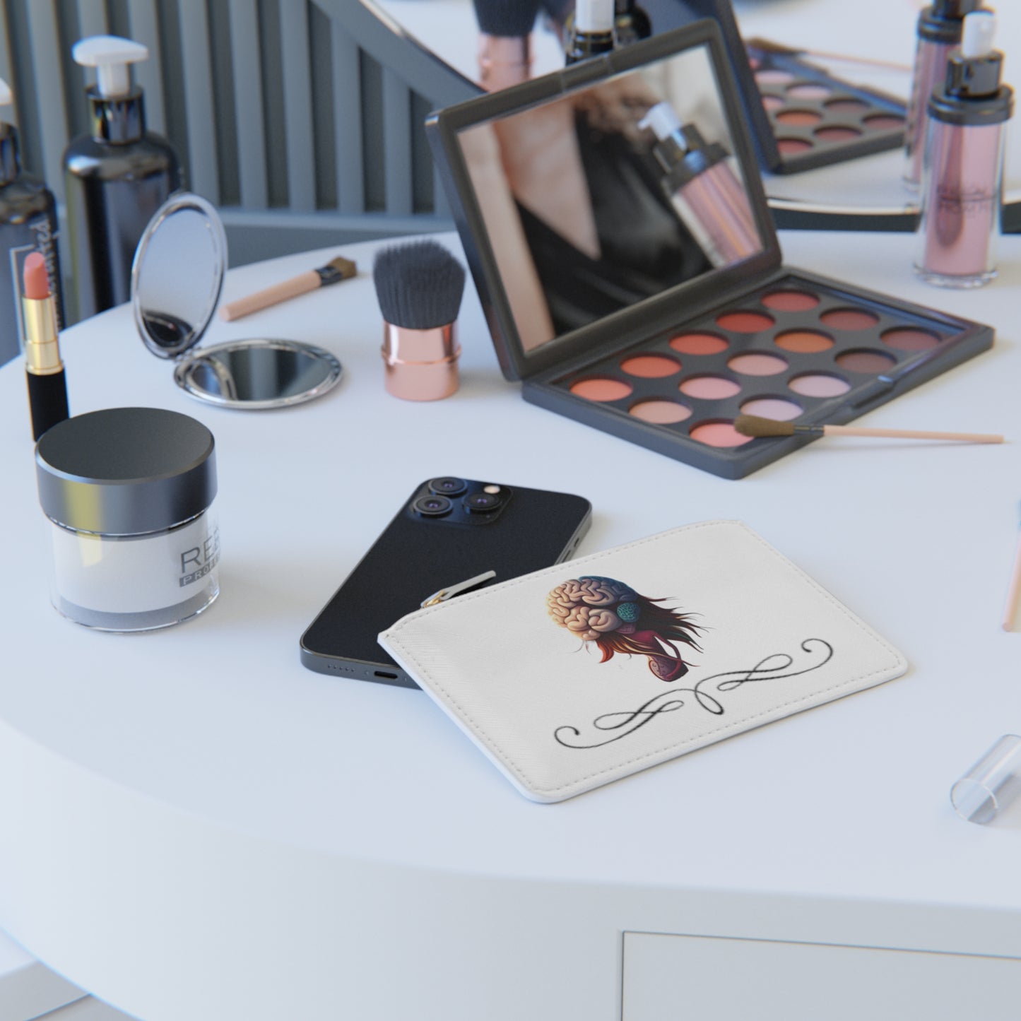 'Brains and Beauty' Mini Clutch Bag