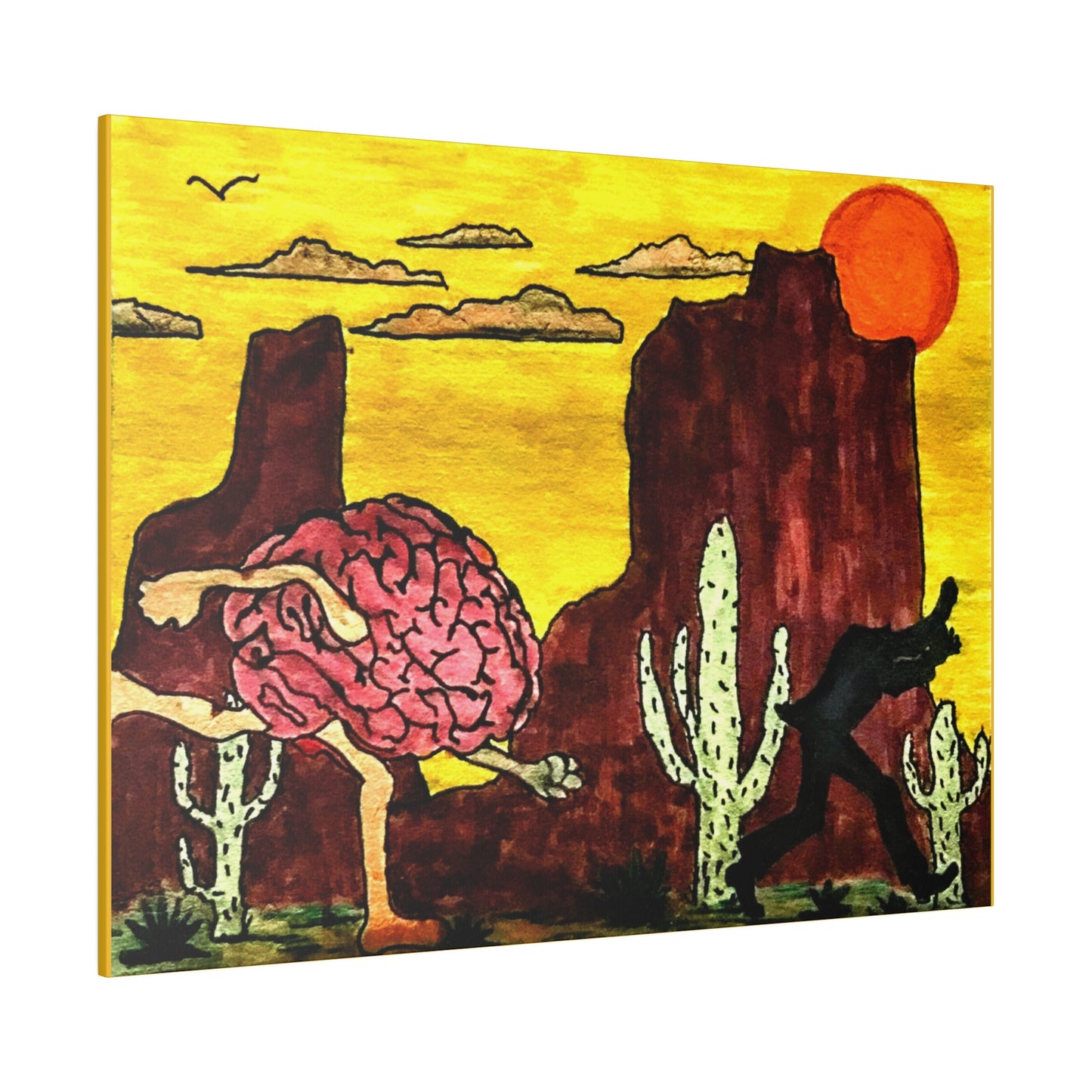 'You Can Run' Matte Canvas, Stretched, 0.75" Thick