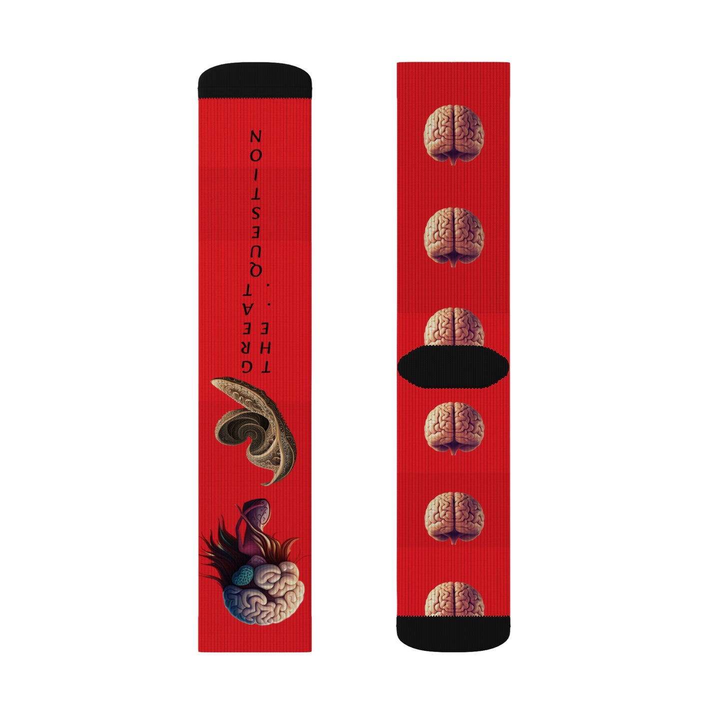 'Abstract lil' Head' Sublimation Socks