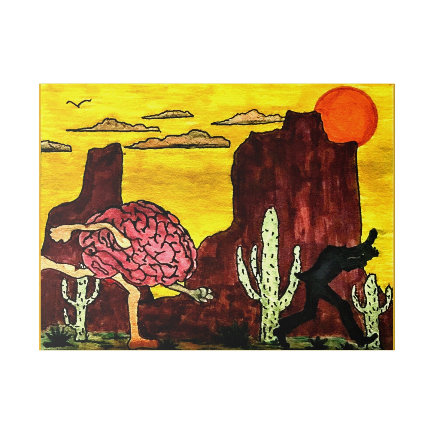 'You Can Run' Matte Canvas, Stretched, 0.75" Thick