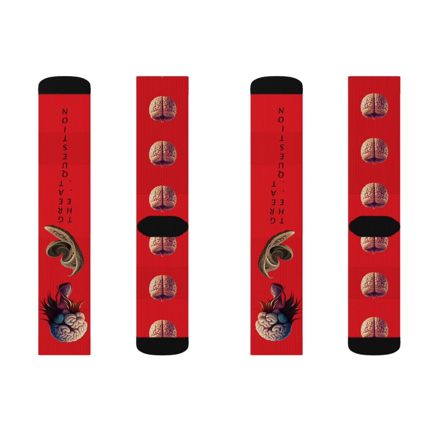 'Abstract lil' Head' Sublimation Socks