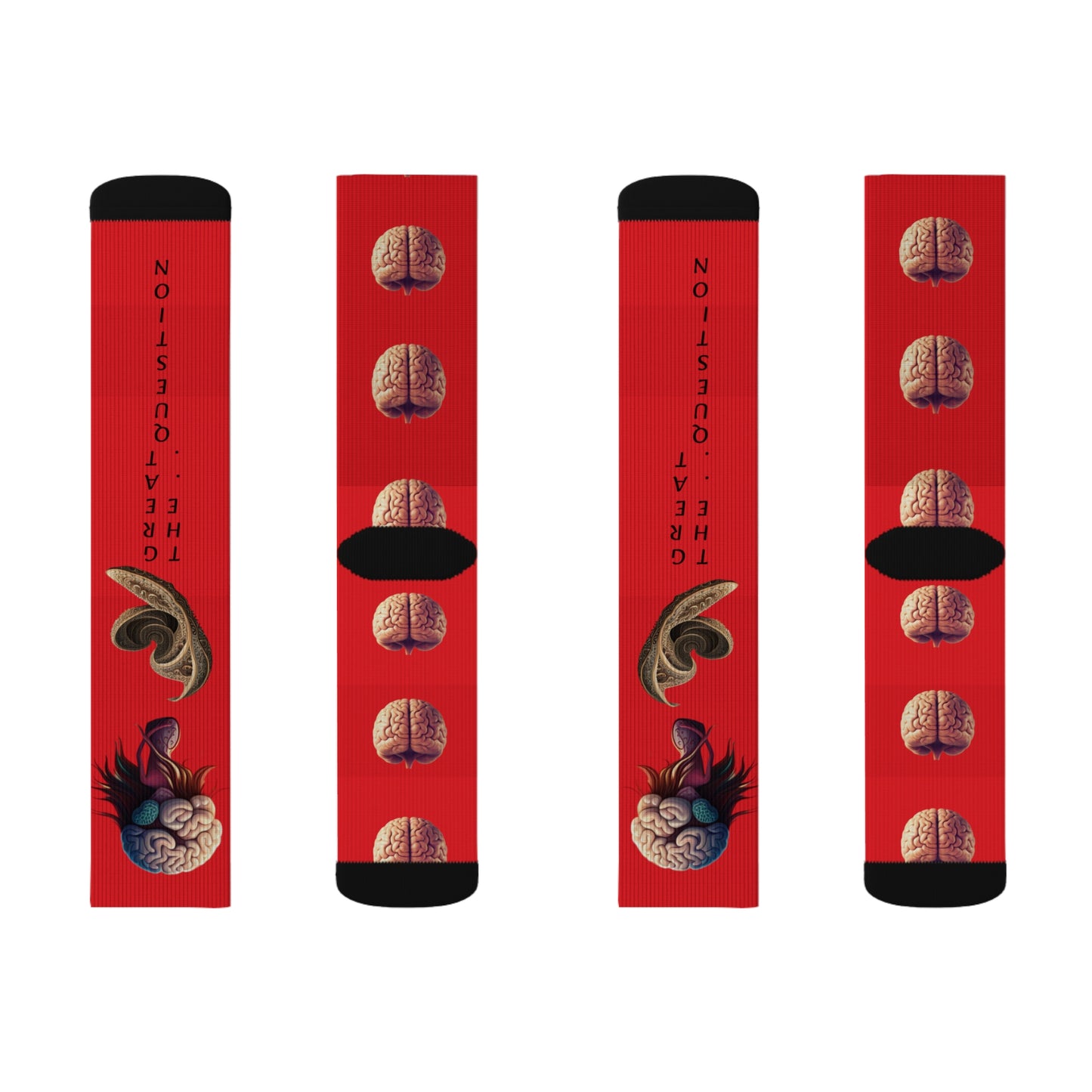'Abstract lil' Head' Sublimation Socks