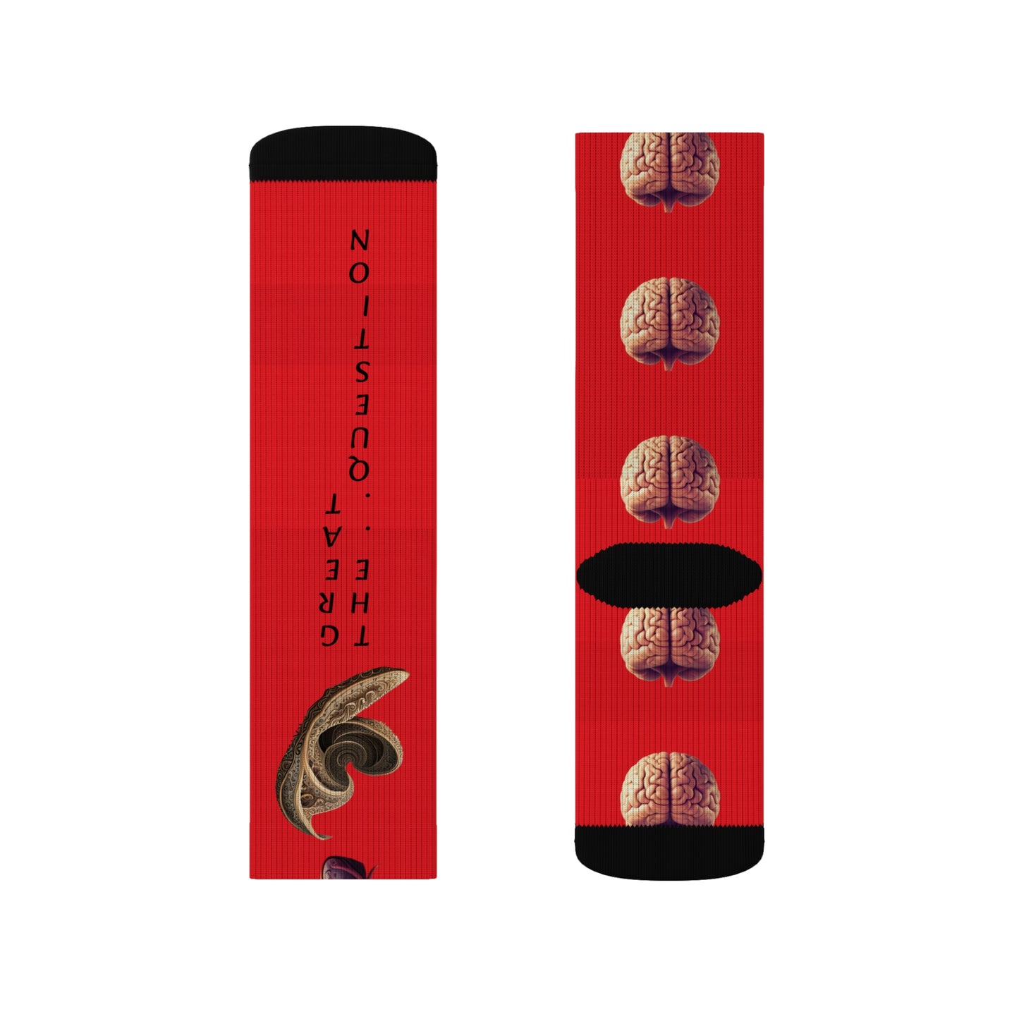 'Abstract lil' Head' Sublimation Socks
