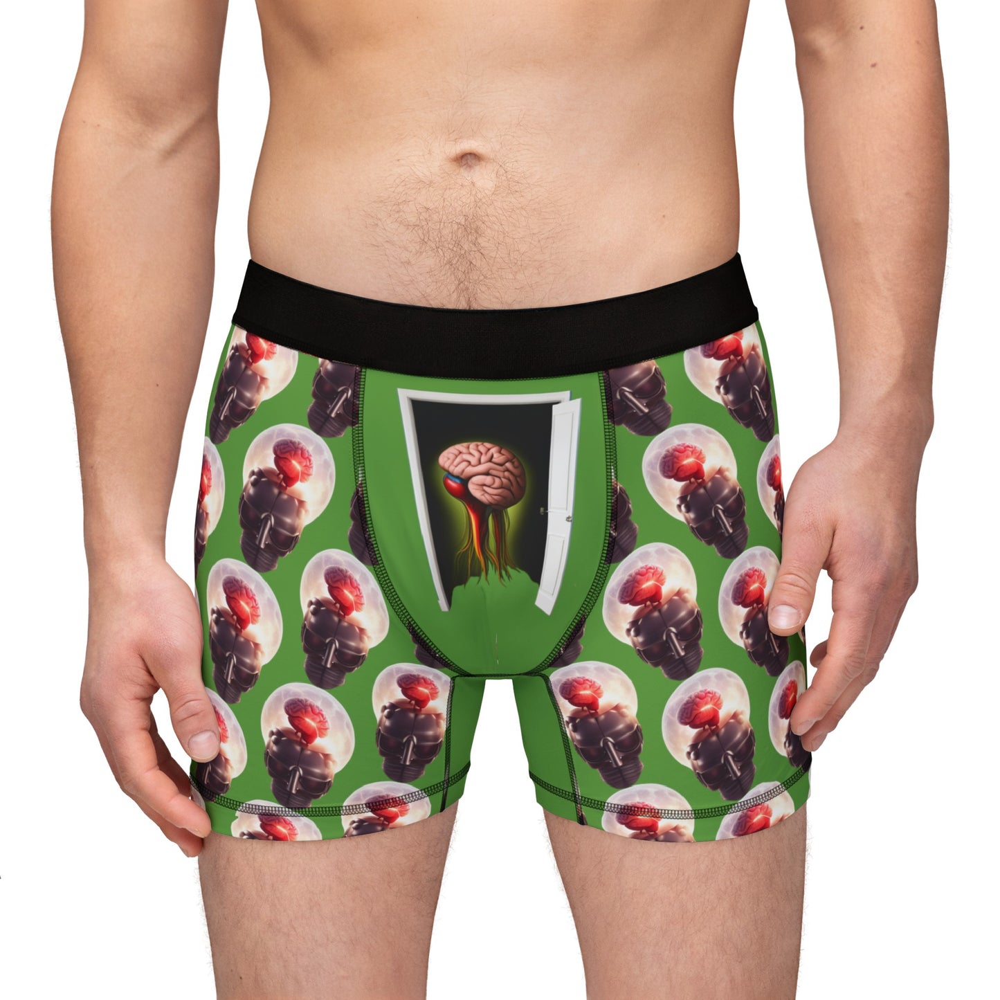 'E.T. Brain' Men's Boxers (AOP)