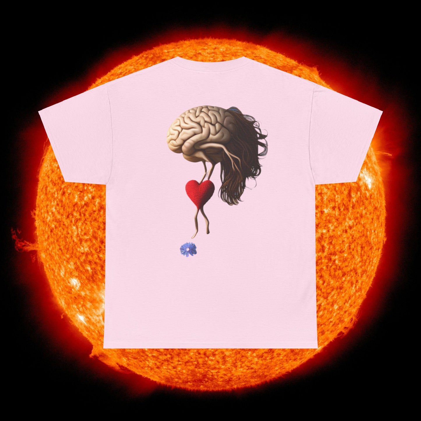'Tip toe'n through the cornflowers' Unisex Heavy Cotton Tee