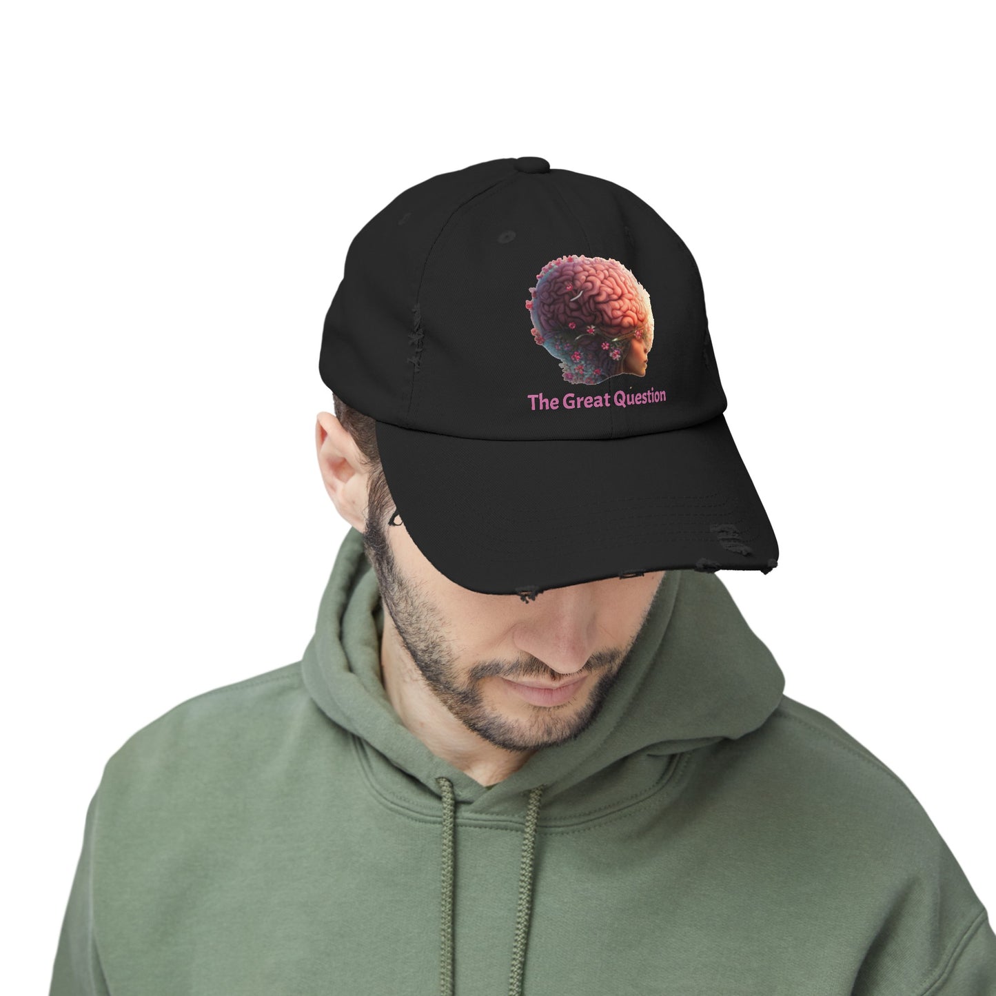 'Beautiful Brain' Unisex Distressed Cap