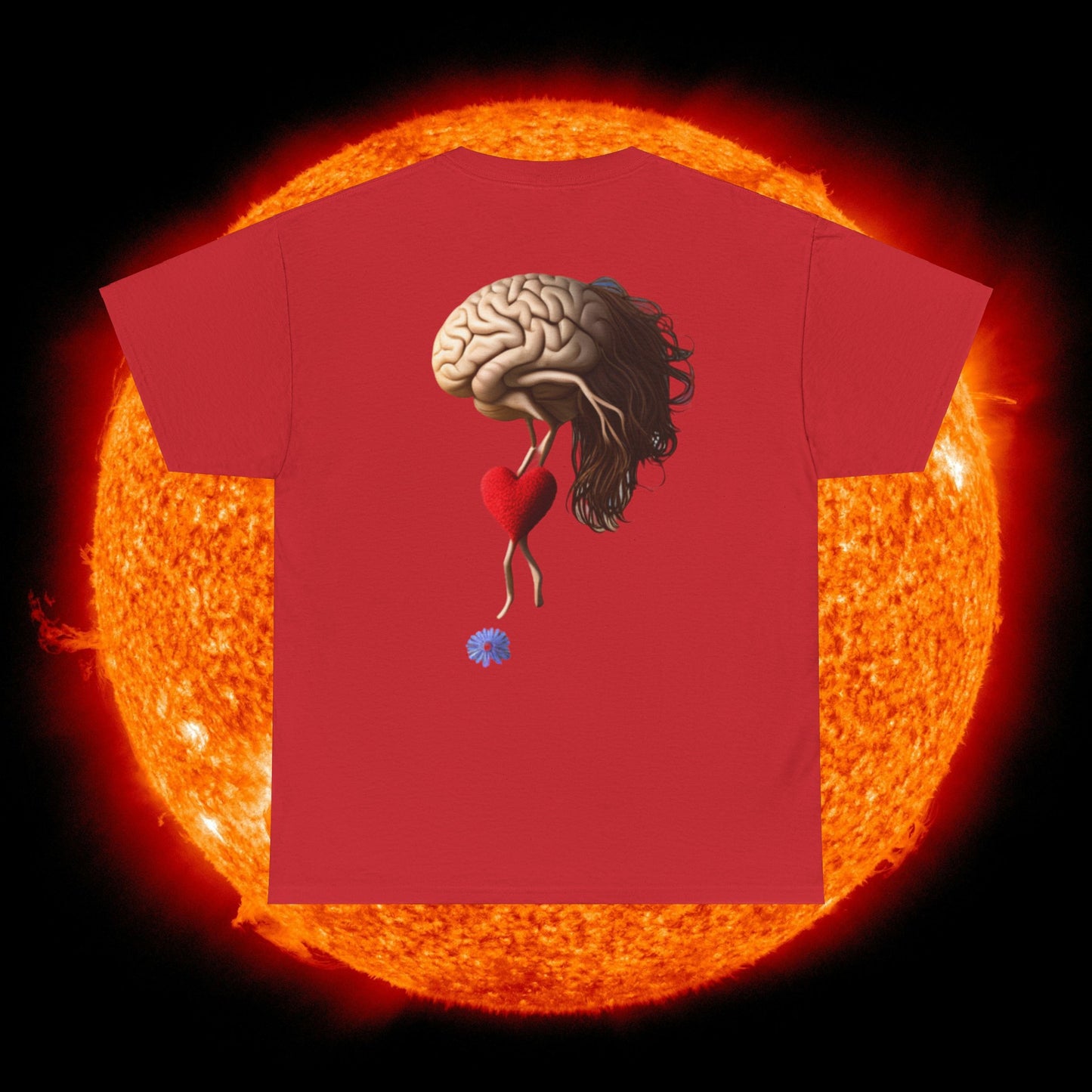 'Tip toe'n through the cornflowers' Unisex Heavy Cotton Tee